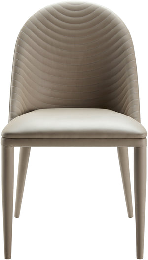 Lacey LCY-001 32"H x 19"W x 24"D, 32"H x 19"W x 24"D Dining Chair LCY-001  Upholstery: Beige; Base: Beige Surya