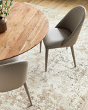 Lacey LCY-001 32"H x 19"W x 24"D, 32"H x 19"W x 24"D Dining Chair LCY-001  Upholstery: Beige; Base: Beige Surya