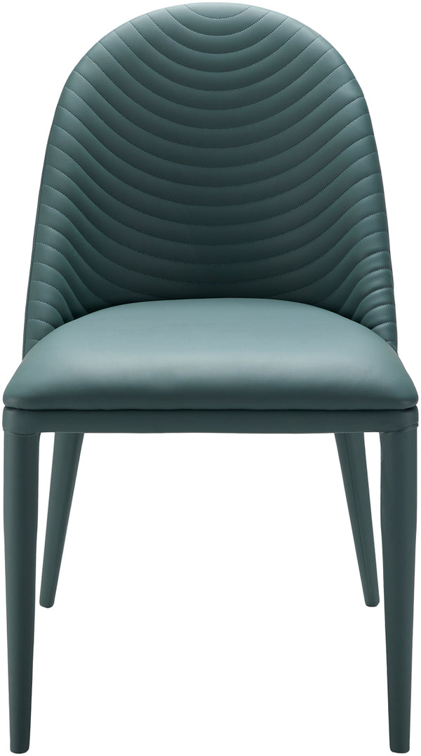 Lacey LCY-002 32"H x 19"W x 24"D, 32"H x 19"W x 24"D Dining Chair LCY-002  Upholstery: Teal; Base: Blue Surya