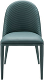 Lacey LCY-002 32"H x 19"W x 24"D, 32"H x 19"W x 24"D Dining Chair LCY-002  Upholstery: Teal; Base: Blue Surya