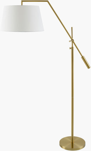 Livabliss Lucenza Arc Task Floor Lamp with Linen Shade for Reading Nooks and Home Office LCZA-001
