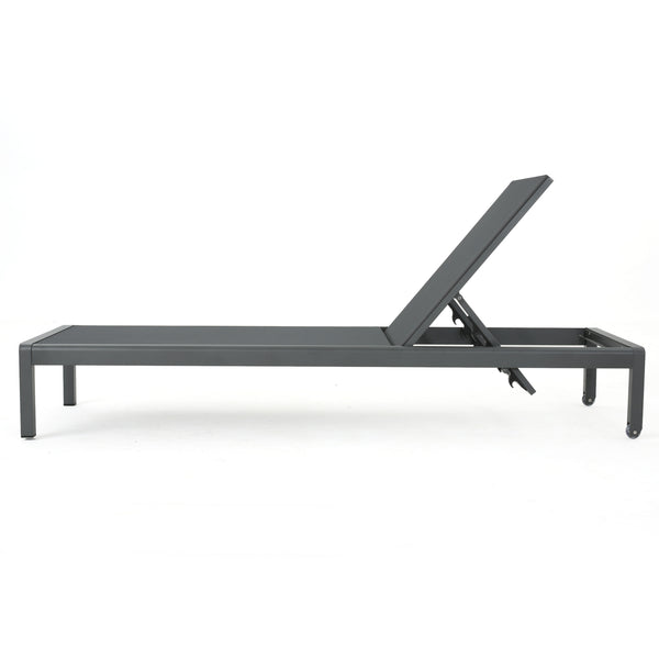 English Elm Christopher Knight Home® - Cape Coral Chaise Lounge Set Of 2 - Modern, Durable & Comfortable For Outdoor Relaxation Spaces 57592.00GRYMP2