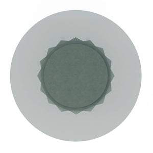 A.R.T. Furniture Vault Cocktail Table With Concrete-look Base, Parawood Solids & Oak Veneers For Stylish Living Spaces Gray Resin,Glass 285382-1049