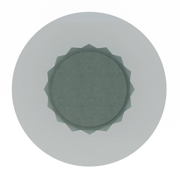 A.R.T. Furniture Vault Cocktail Table With Concrete-look Base, Parawood Solids & Oak Veneers For Stylish Living Spaces Gray Resin,Glass 285382-1049