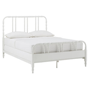 Homelegance By Top-Line Ambrose Metal Spool Bed White Metal