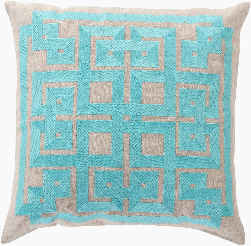 Surya Gramercy 18" Global-inspired Accent Pillow - Elegant Linen Decor For Charming Home Spaces! Taupe Linen Ld009-1818d