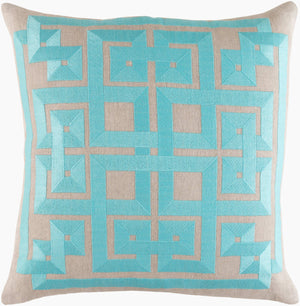Surya Gramercy 18" Global-inspired Accent Pillow - Elegant Linen Decor For Charming Home Spaces! Taupe Linen Ld009-2020d