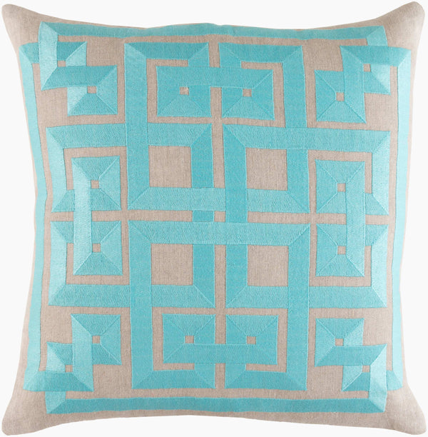 Surya Gramercy 18" Global-inspired Accent Pillow - Elegant Linen Decor For Charming Home Spaces! Taupe Linen Ld009-2020d