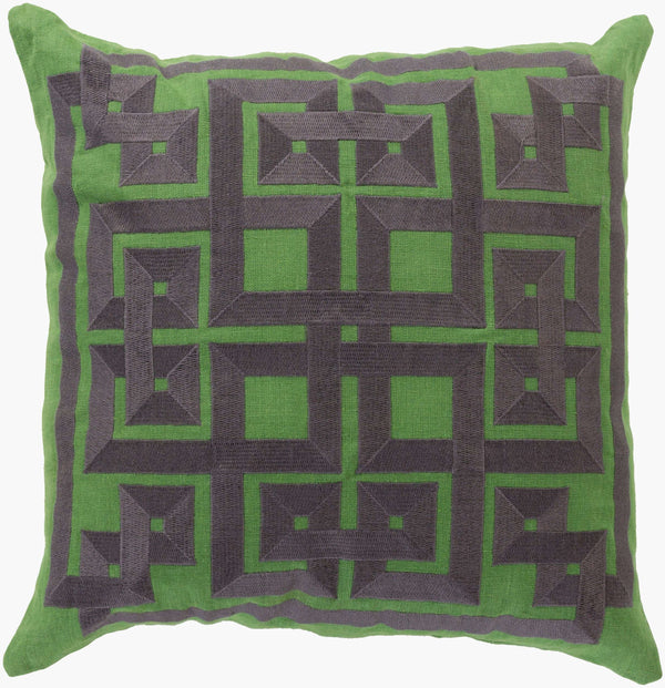 Surya Gramercy 18" Global-inspired Accent Pillow - Elegant Linen Decor For Charming Home Spaces! Charcoal Linen Ld012-2020p