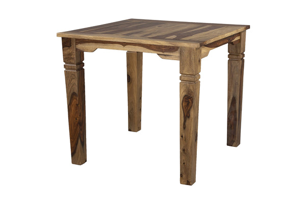 Porter Designs Porter Taos Solid Sheesham Wood 54" Square Counter Table - Timeless Craftsmanship & Artful Design Natural Wood 07-196-08-9027nl