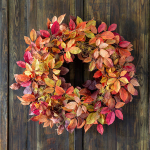 Autumn Virginia Creeper Wreath FBW00305 Park Hill