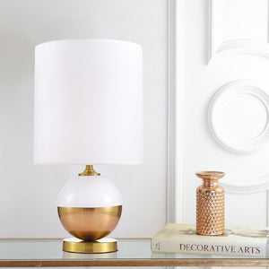 Pasargad Home Senato Modern Metal & Acrylic Table Lamp - Chic White/Gold Design For Any Room White Metal & Acrylic Pmt-20