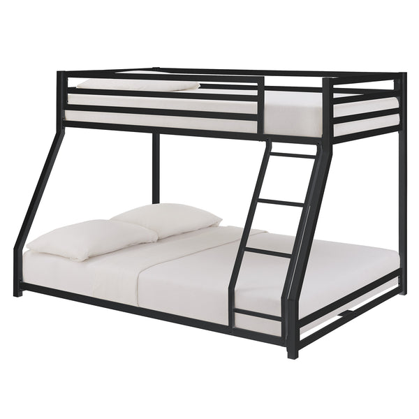 Homelegance By Top-Line Calrissian Metal Bunk Bed Black Metal