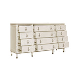 Grace 12-Drawer Dresser White with Opulent Opal Finish P377100 Pulaski Furniture