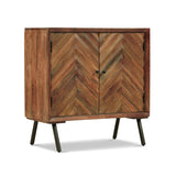 Christopher Knight Home® - Noble House - Harrington Mid-Century Modern Handcrafted Mango Wood Sideboard, Dark Brown