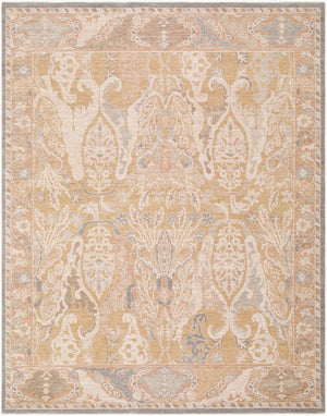 Livabliss Ladik Turkish Inspired Runner Rug Polyester Fringe Border for Hallway Entryway Medium Gray, Li 9'10" x 13'3" LDK2300-910133