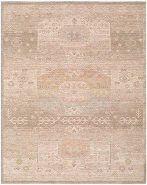 Livabliss Ladik Turkish Geometric Runner Rug Polyester Medium Pile Fringe Hallway Entryway Medium Gray, Iv 5'3" x 7' LDK2302-537
