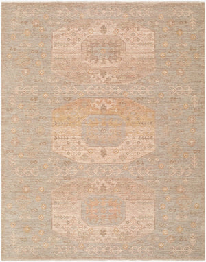 Livabliss Ladik Traditional Medallion Runner Rug Polyester Fringe Border Hallway Entryway Accent Pale Blue, Medi 2'7" x 7'3" LDK2303-2773