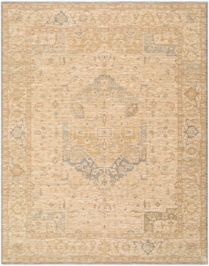 Livabliss Ladik Traditional Turkish Runner Rug Polyester Pile with Fringe for Hallway or Entryway Denim, Medium G 9'10" x 13'3" LDK2309-910133