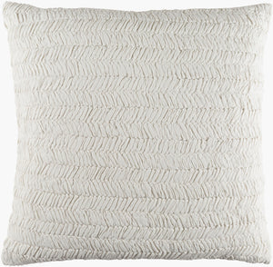 Surya Lindon Ldn-6001 Sham - Rustic Cotton & Linen Comfort For A Cozy Decor Transformation, 30-day Warranty White Cotton,Linen,Cotton,Linen Ldn6001-es2