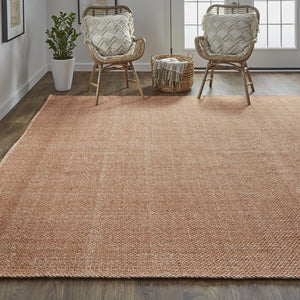 Feizy Rugs Naples Hand Woven Polyester Flatweave Rug - Soft, Durable, And Fade Resistant For Effortless Style Orange Polyester Nap0751forn000j00
