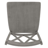 Homelegance By Top-Line Juliette X-Back Bar Height Chairs (Set of 2) Grey Rubberwood