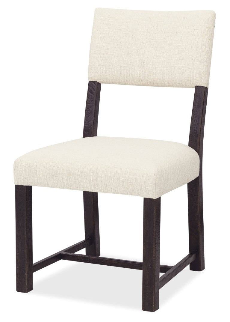 Hooker Furniture Driftwood Burnt Timber Upholstered Side Chair With Distressed Wood, Open-Back Design & Padded Seat 6820-75410-99