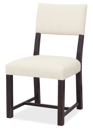 Hooker Furniture Driftwood Burnt Timber Upholstered Side Chair With Distressed Wood, Open-Back Design & Padded Seat 6820-75410-99