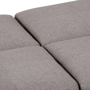 English Elm Avalon - Versatile Square Coffee Table Ottoman With Storage In Cloud Grey Linen For Modern Homes B136P159746