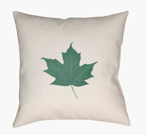 Livabliss Maple Woven Polyester Square Throw Pillow Neutral Texture for Sofa or Bedroom Decor LEF003-1818