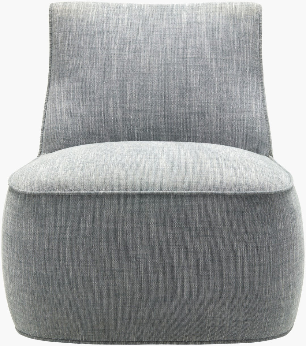 Surya Adalei Minimalist Accent Chair - 31"H X 29"W X 33"D, Comfortable Polyester Blend, Stylish Design Upholstery, Gray,Base, Black Polyester,Linen,Poplar,Plywood,Rubber Wood,Polyurethane Foam,Dacron Lei-001