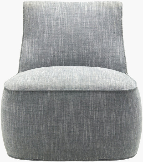 Surya Adalei Minimalist Accent Chair - 31"H X 29"W X 33"D, Comfortable Polyester Blend, Stylish Design Upholstery, Gray,Base, Black Polyester,Linen,Poplar,Plywood,Rubber Wood,Polyurethane Foam,Dacron Lei-001
