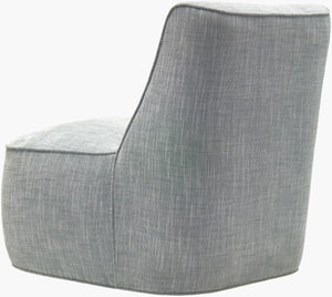 Surya Adalei Minimalist Accent Chair - 31"H X 29"W X 33"D, Comfortable Polyester Blend, Stylish Design Upholstery, Gray,Base, Black Polyester,Linen,Poplar,Plywood,Rubber Wood,Polyurethane Foam,Dacron Lei-001