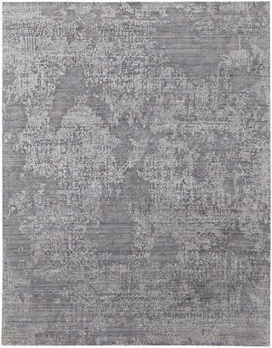 Feizy Rugs Eas6989f Eastfield Artisanal Hand-woven Viscose And Wool Abstract Rug - Modern Style For Any Space Gray Viscose,Wool Eas6989fdgy000e10