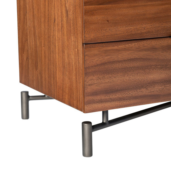 Bernhardt Bernhardt Brasea Suar Wood Six Drawer Dresser with Soft Close and Steel Accents 394052
