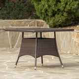 Christopher Knight Home® - Noble House - Corsica Multi Brown Pe Square Dining Table