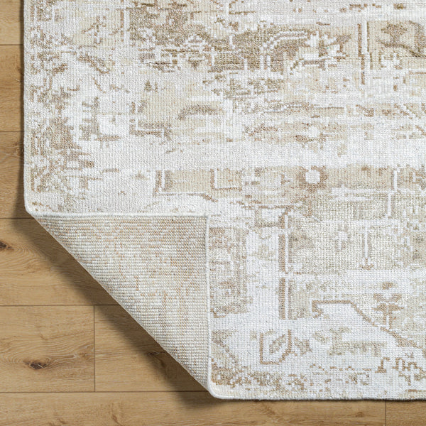 Lille LEL-2300 9' x 12' Handmade Rug LEL2300-912  Light Silver, Ash, Off-White, Slate Grey Taupe, Pearl Surya