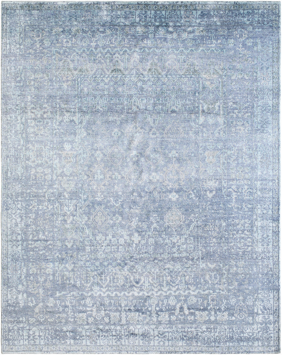 Lille LEL-2301 9' x 12' Handmade Rug LEL2301-912  Slate, Metallic - Silver, Light Silver Surya