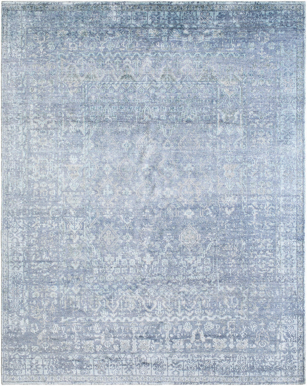 Lille LEL-2301 9' x 12' Handmade Rug LEL2301-912  Slate, Metallic - Silver, Light Silver Surya