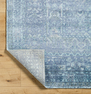 Lille LEL-2301 9' x 12' Handmade Rug LEL2301-912  Slate, Metallic - Silver, Light Silver Surya