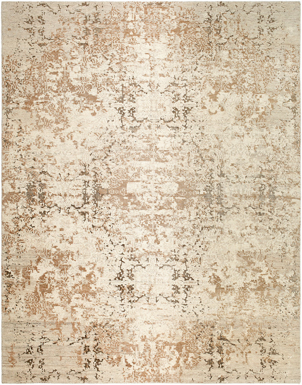 Lille LEL-2302 9' x 12' Handmade Rug LEL2302-912  Pearl, Natural, Khaki, Sage Surya