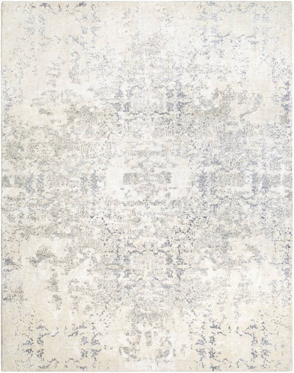 Lille LEL-2303 9' x 12' Handmade Rug LEL2303-912  Light Grey, Slate Grey Taupe, Metallic - Silver Surya