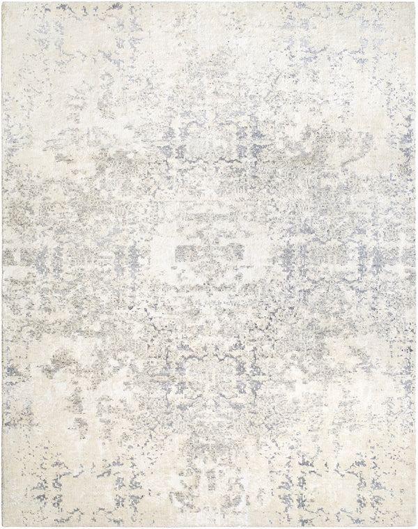 Lille LEL-2303 9' x 12' Handmade Rug LEL2303-912  Light Grey, Slate Grey Taupe, Metallic - Silver Surya