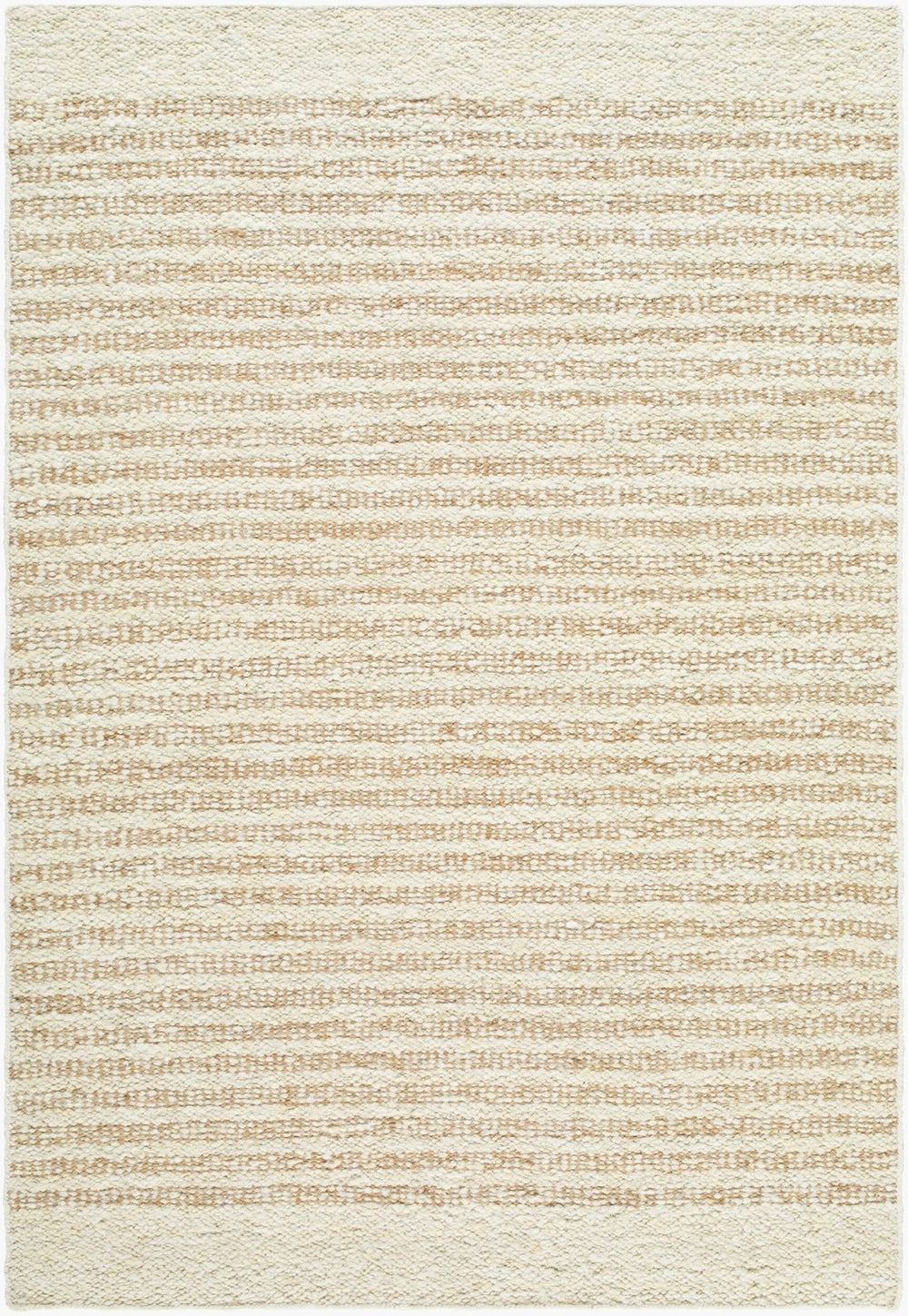 Livabliss Leman Handwoven Wool Accent Rug Artisan Bohemian Global Pattern for Entryway or Bedside Ivory, Sandston 5'3" x 7'7" LEN2300-5377