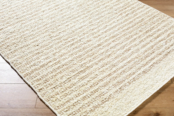 Livabliss Leman Handwoven Wool Accent Rug Artisan Bohemian Global Pattern for Entryway or Bedside Ivory, Sandston 5'3" x 7'7" LEN2300-5377