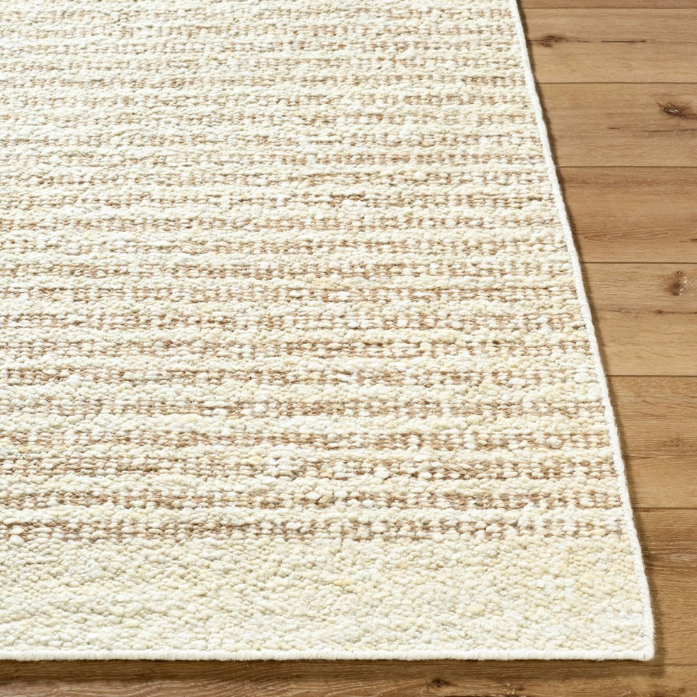 Livabliss Leman Handwoven Wool Accent Rug Artisan Bohemian Global Pattern for Entryway or Bedside Ivory, Sandston 5'3" x 7'7" LEN2300-5377