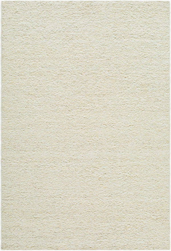 Livabliss Leman Handwoven Wool Area Rug Bohemian Global Pattern for Entryway or Bedside Accent Ivory, Cream 6'7" x 9'10" LEN2301-67910