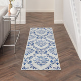 Nourison Whimsicle WHS01 Machine Made Power-loomed No Border Indoor Only Farmhouse  Rug Ivory Navy, Ivory Navy 100% Polypropylene 99446830562