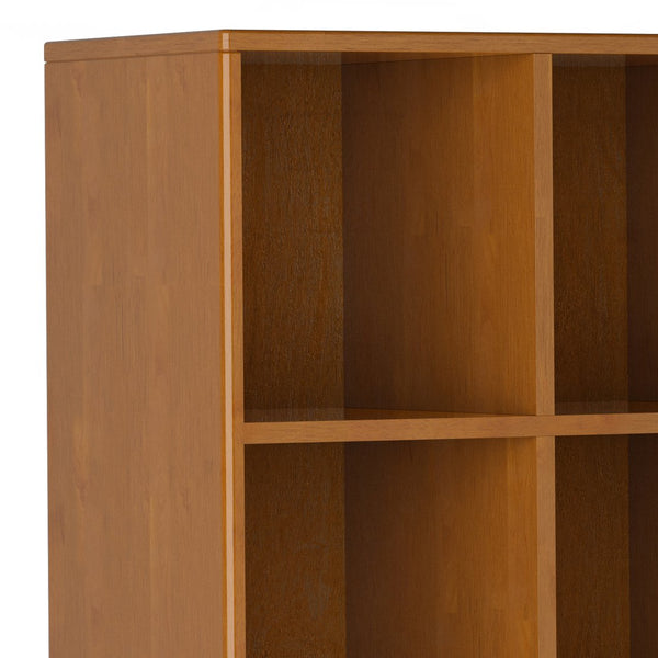 English Elm Harper Cube Storage Unit With Drawers - Versatile Mid-Century Modern Design In Teak Brown Finish B136P158713