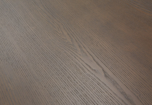 Vig Furniture Modrest Leon Modern Umber Wood Live Edge Dining Table - Stylish Solid Ash Top & Industrial Metal Legs Brown  Vgwh181120310